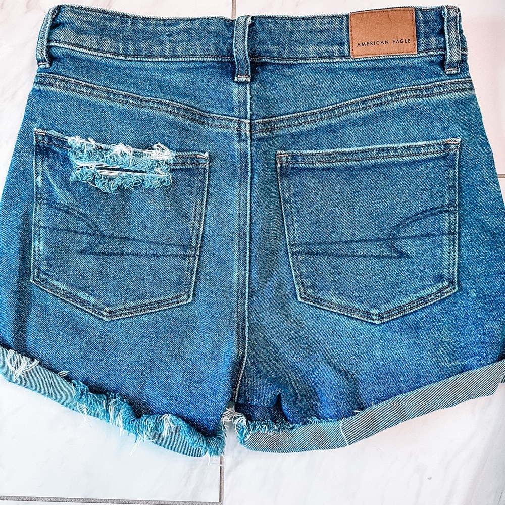 American Eagle High Rise Denim Shorts